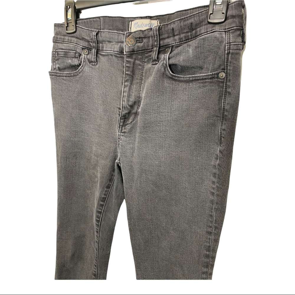 *SOLD* MADEWELL HIGH RISER SKINNY FADED BLACK JEANS ACID WASHED DENIM SIZE 28 - Picture 4 of 16